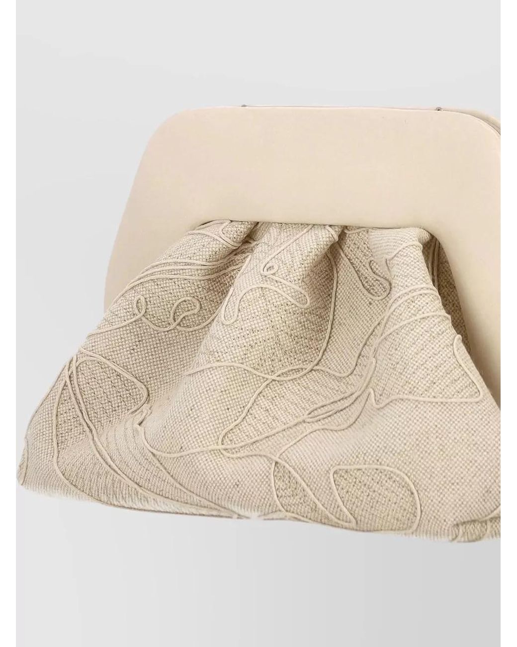 THEMOIRÈ Natural Bios Medium Leather Clutch Bag