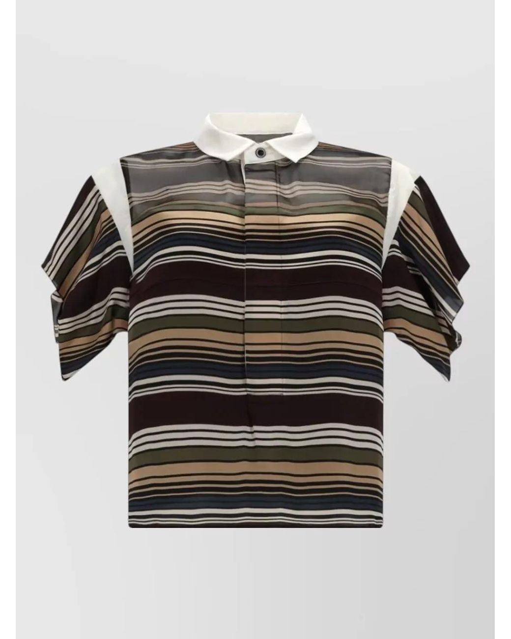 Sacai Black Striped Shirt