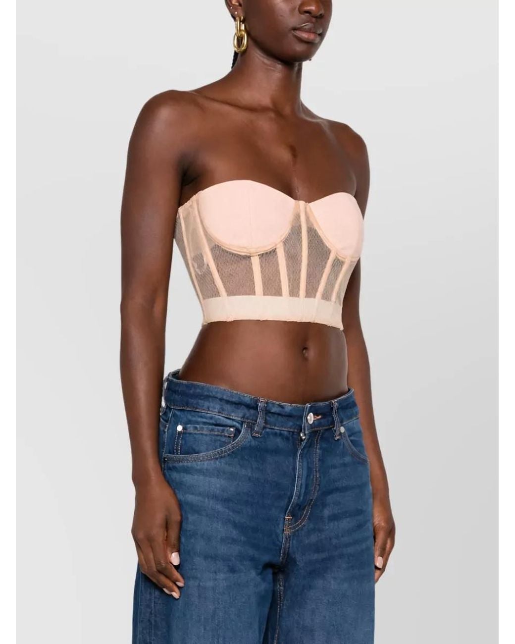Elisabetta Franchi Blue Sleeveless Bra