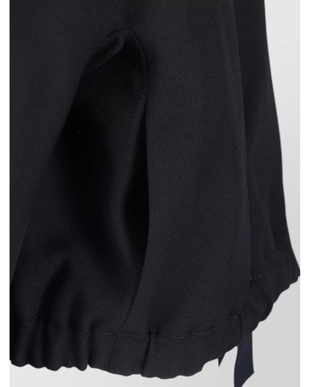 Victoria Beckham Black Single-Breasted Coat