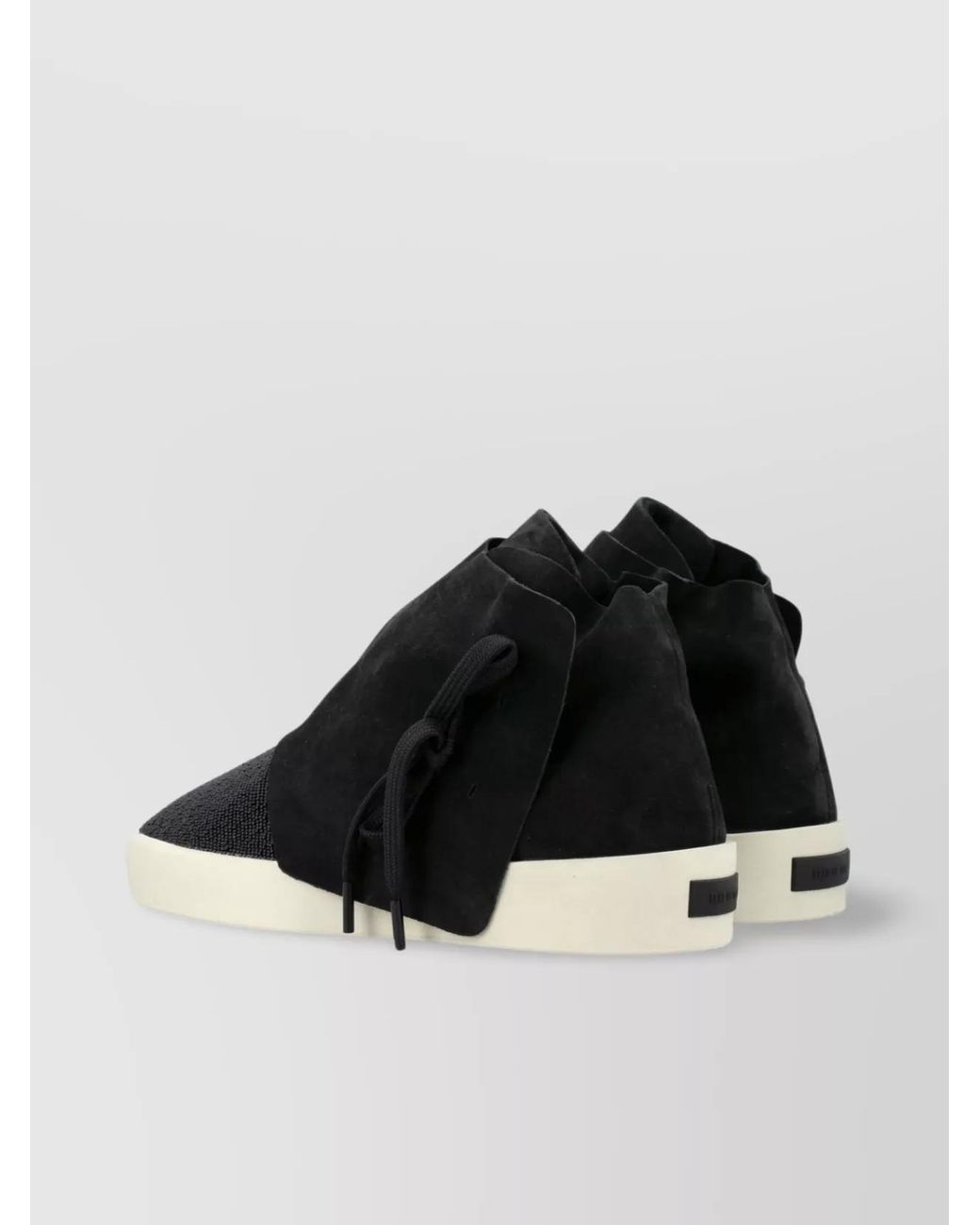Fear Of God Black Leather Beaded High-Top Sneakers