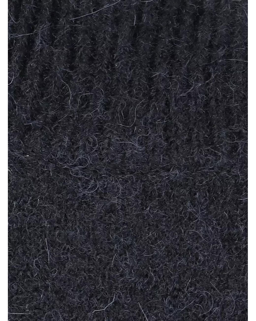 Patou Blue Alpaca Knit Top