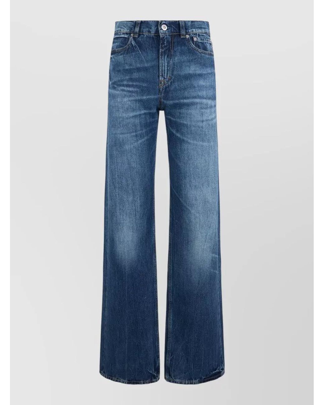 Our Legacy Blue Wide-Leg High-Rise Jeans
