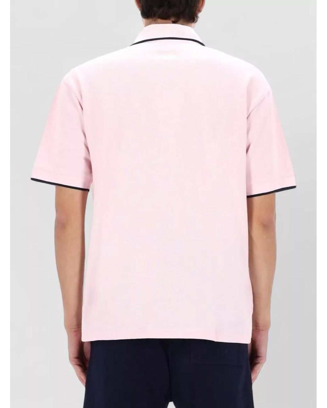 Drole de Monsieur Pink Relaxed-Fit Polo Shirt for men