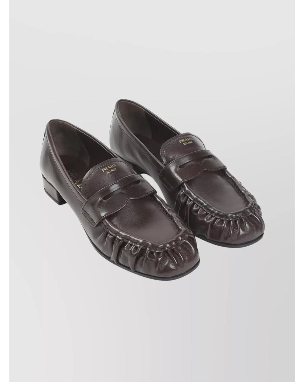 Prada Multicolor Leather Penny Loafers
