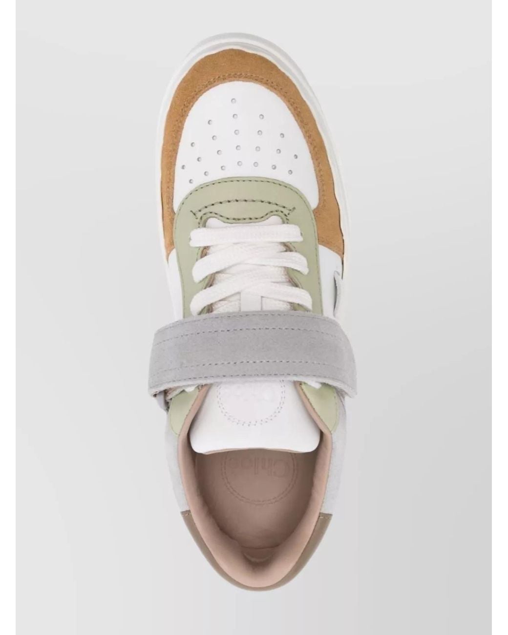 Chloé White Leather Low-Top Sneakers