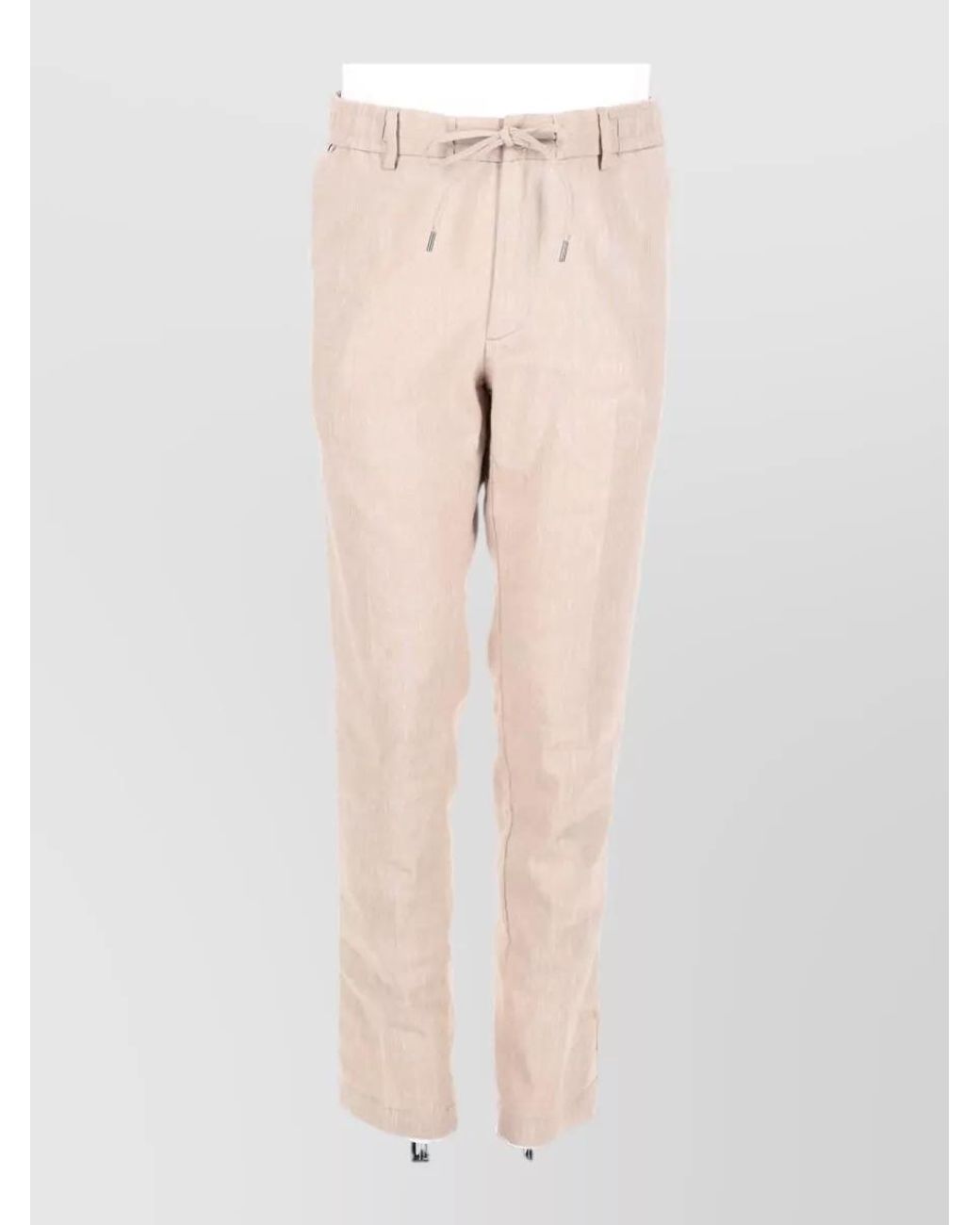Boss Natural Slim-Fit Straight-Leg Trousers for men
