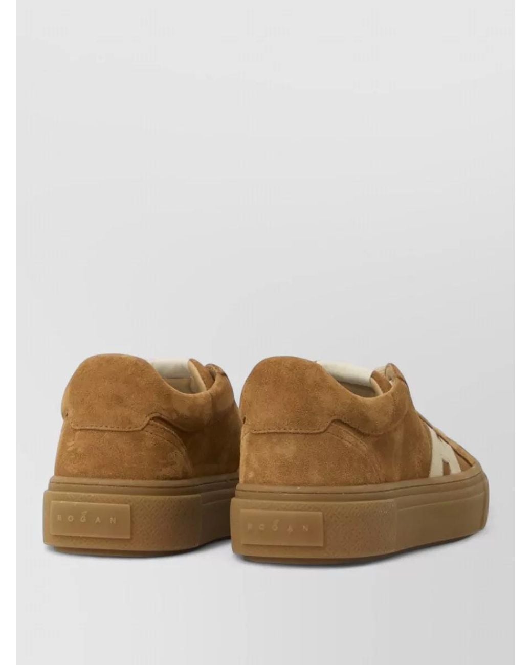 Hogan Metallic Leather Lace-Up Sneakers