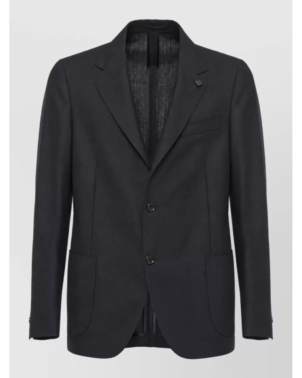 Lardini Blue Single-Breasted Blazer for men