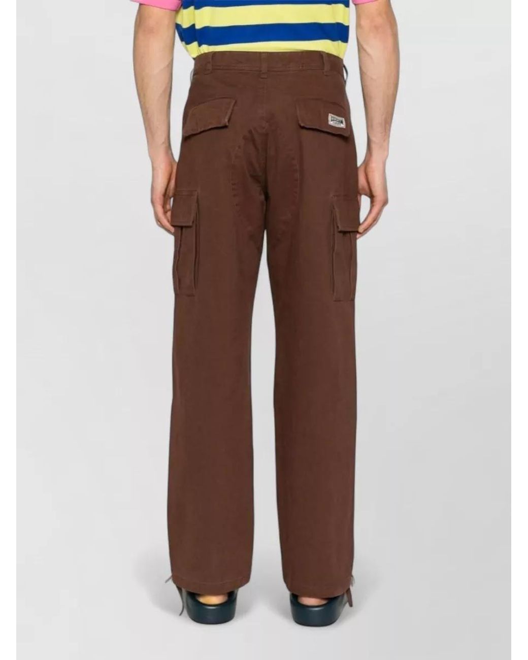 ICECREAM Brown Cotton Cargo Shorts for men