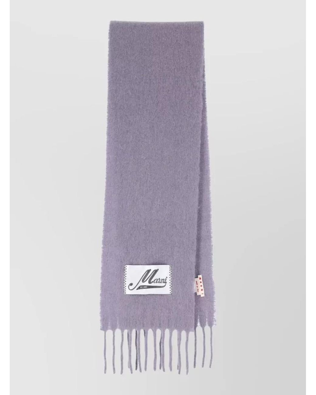 Marni Purple Alpaca-Blend Scarf