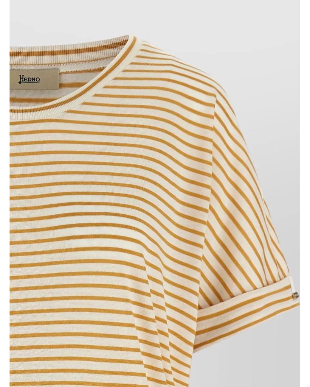 Herno Natural Striped Short-Sleeve T-Shirt