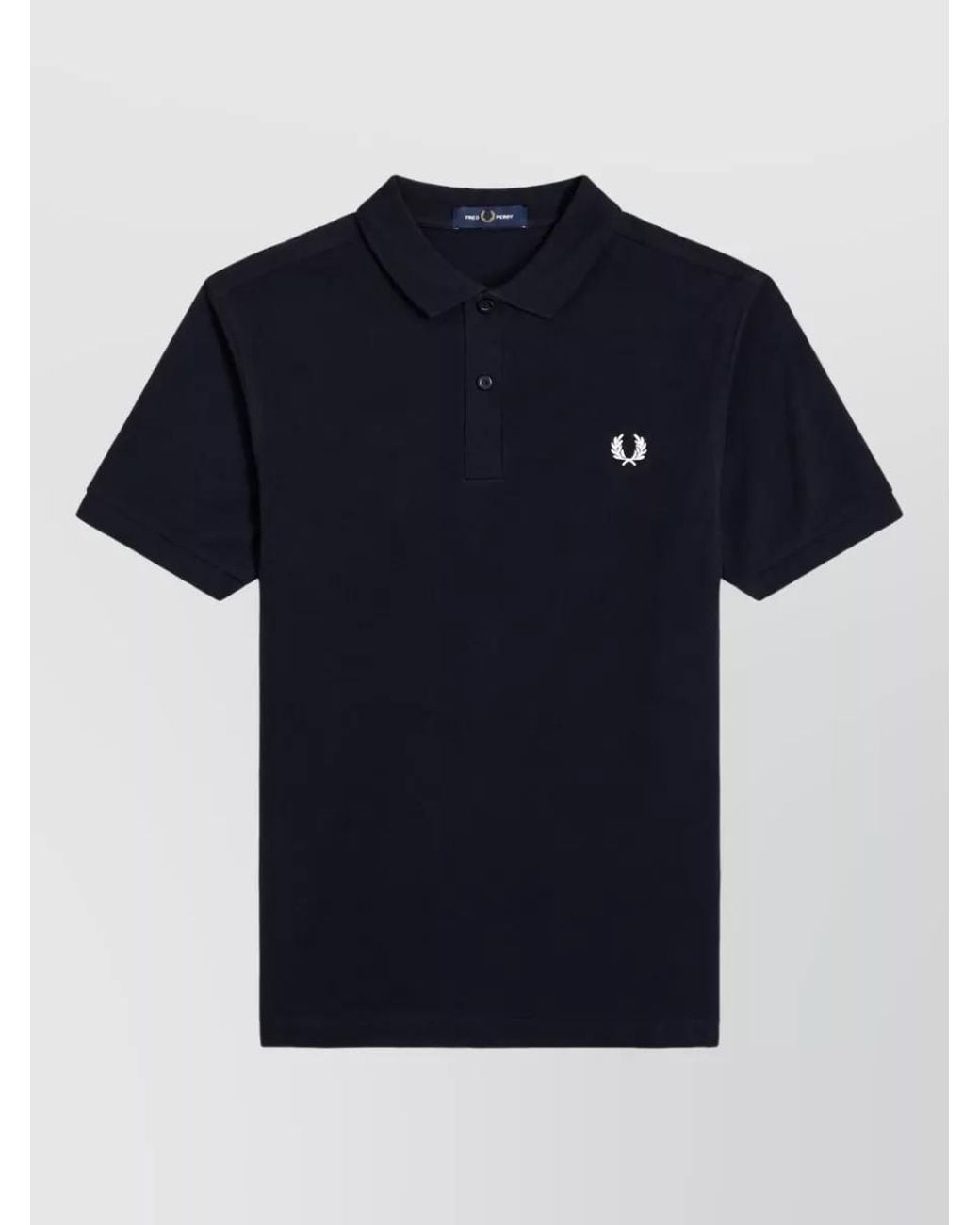 Fred Perry Blue Cotton Logo Polo Shirt for men