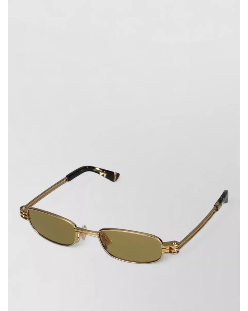 Bottega Veneta Green Metal Cat-Eye Sunglasses