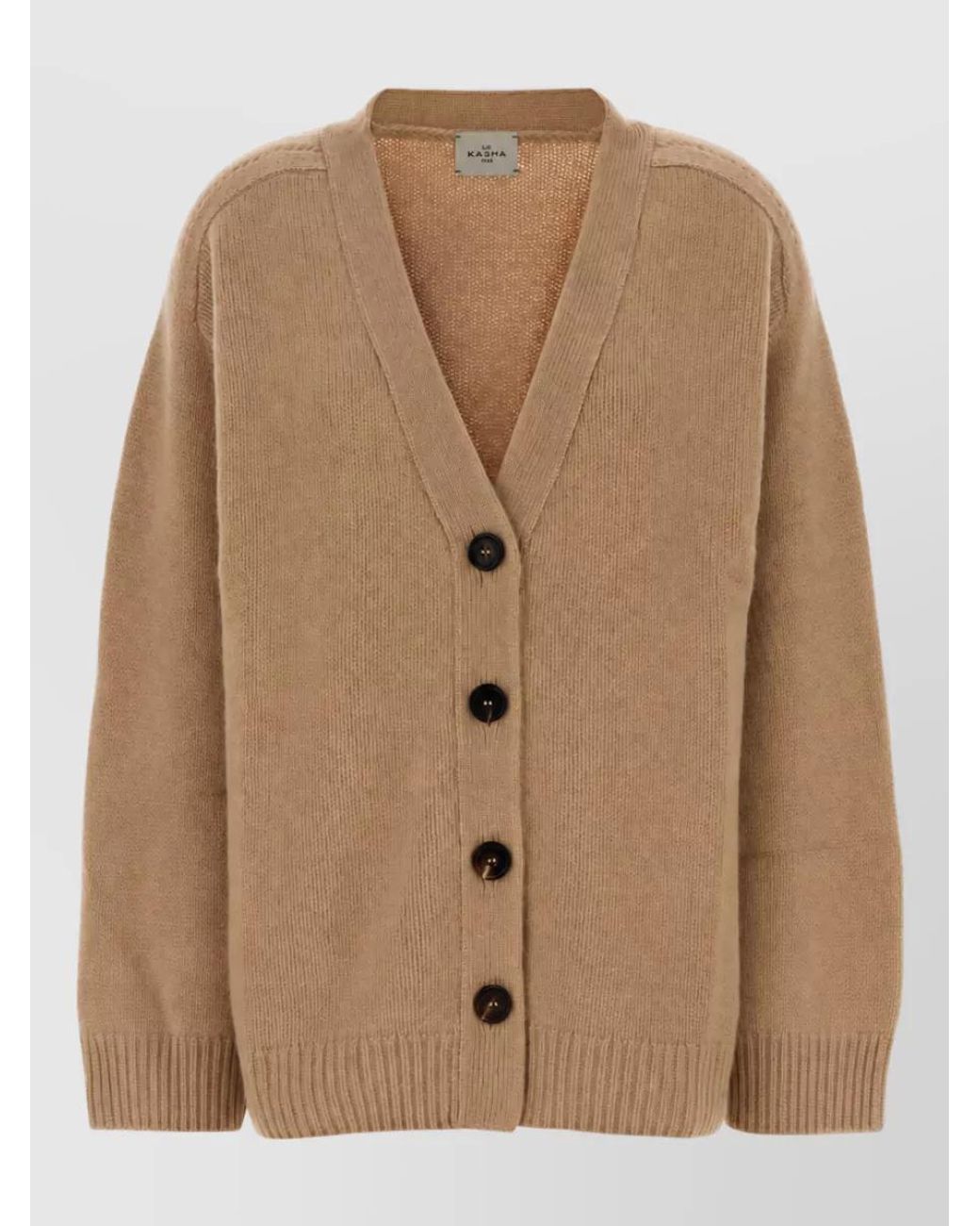 LeKasha Brown Cashmere Fitted Jacket