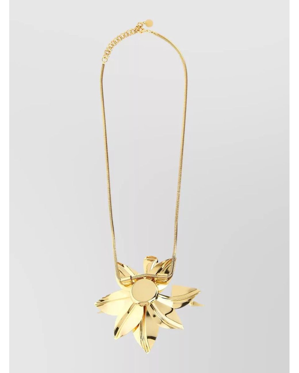 Rabanne White Flower Pendant Necklace