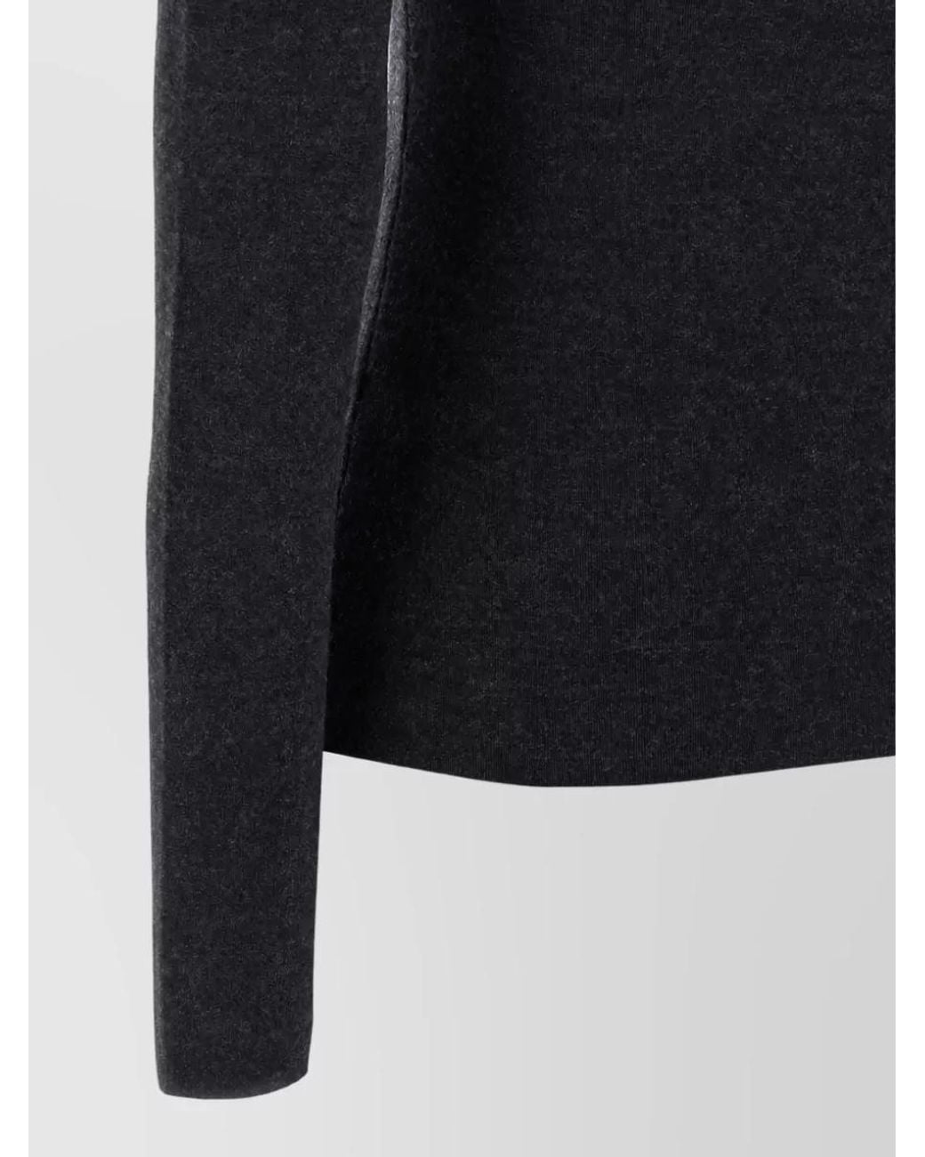 Totême Blue Compact Knit Long-Sleeve Sweater