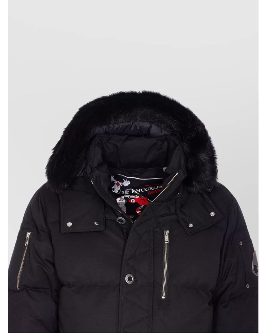 Moose Knuckles Blue Down Puffer Jacket for men