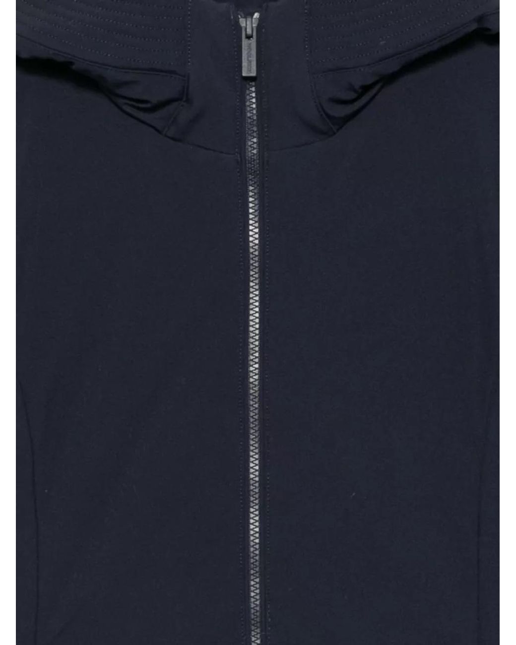 Woolrich Blue Down Hooded Slim-Fit Parka
