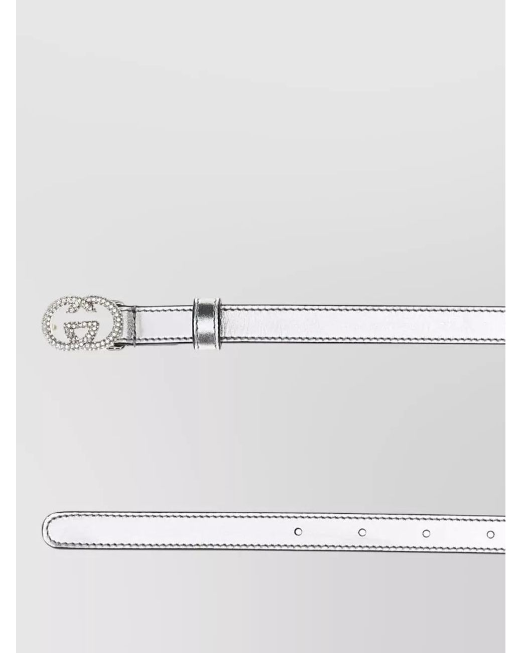Gucci Multicolor Nappa Leather Belt Metallic Sheen Texture