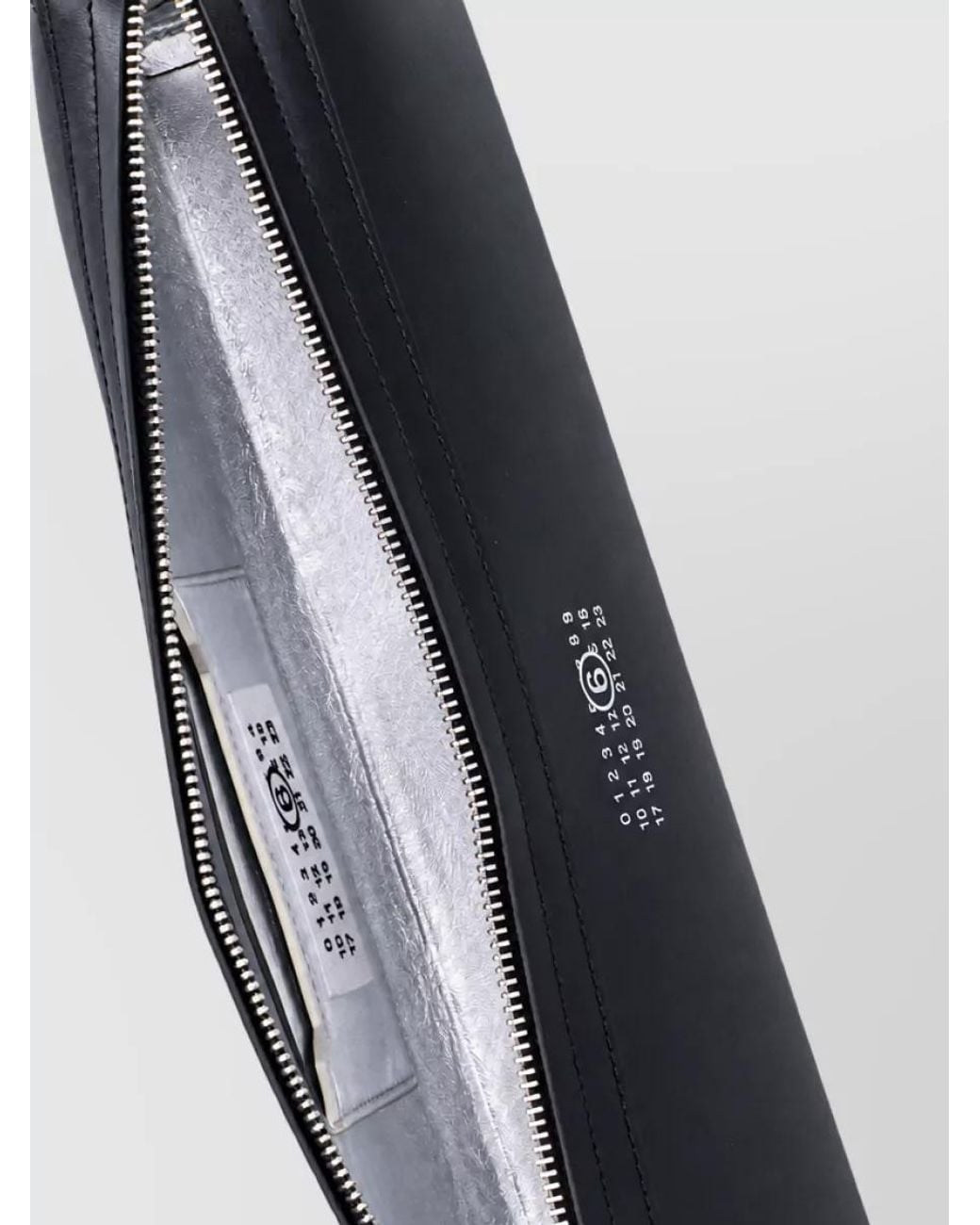 MM6 by Maison Margiela Gray Circle Leather Belt Bag