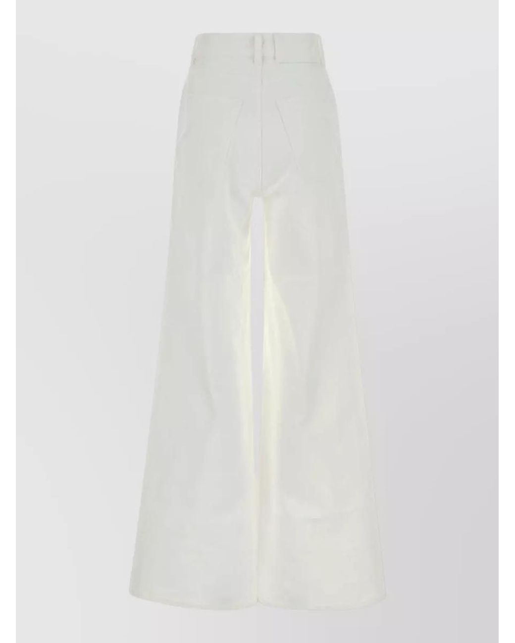 Alaïa White Wide-Leg Denim Jeans
