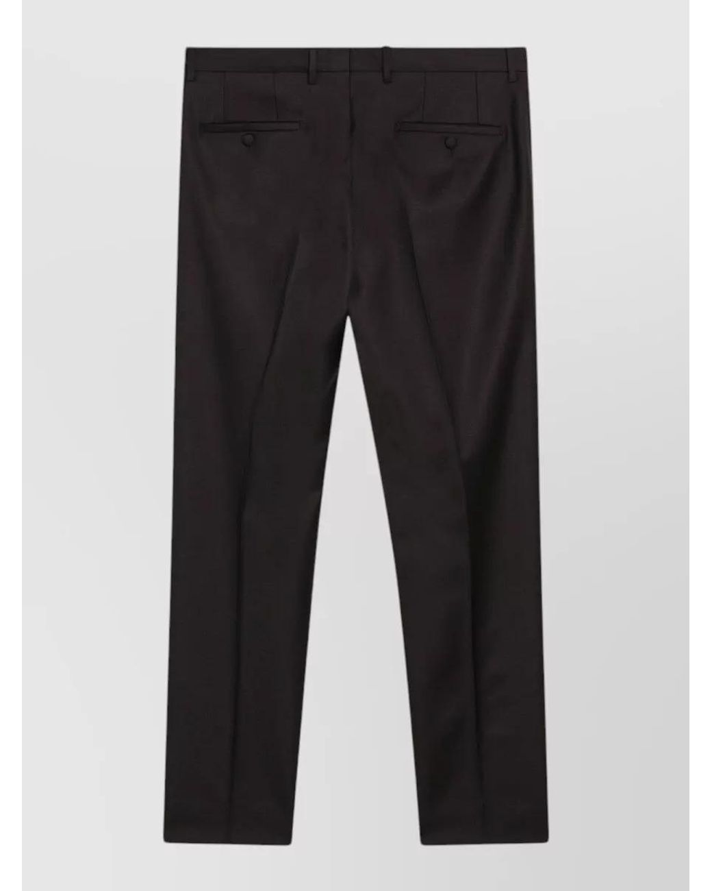 Dolce & Gabbana Black Dolce & Gabbana Wool Trousers for men
