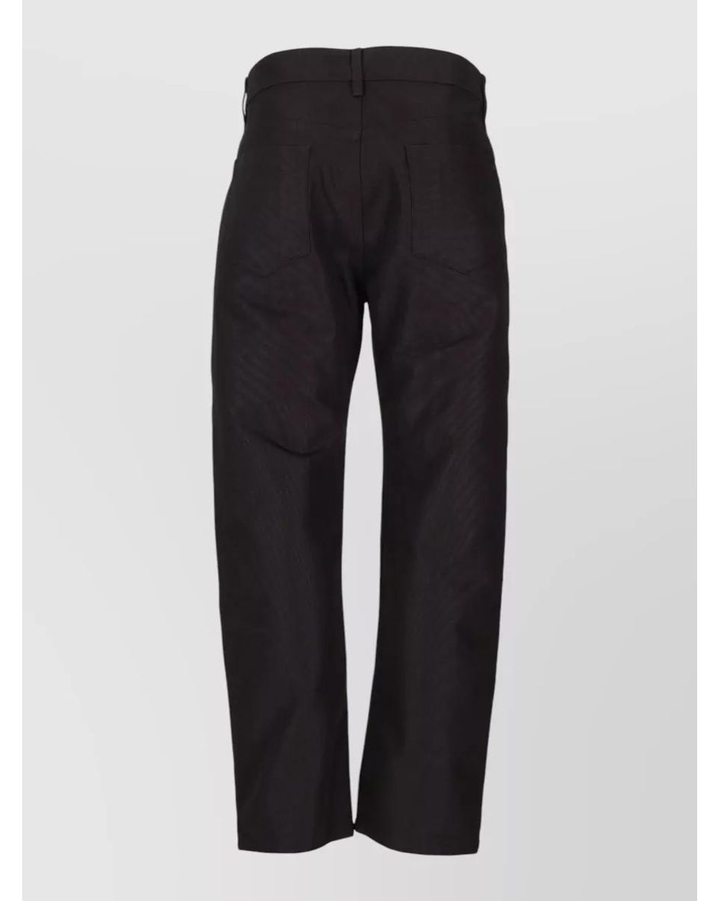 Rick Owens Black Detroit Cut Straight-Leg Trousers