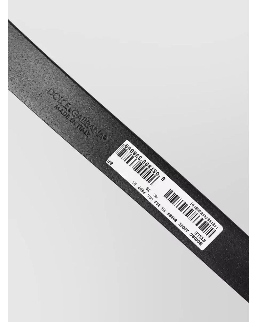 Dolce & Gabbana Gray Leather Belt for men