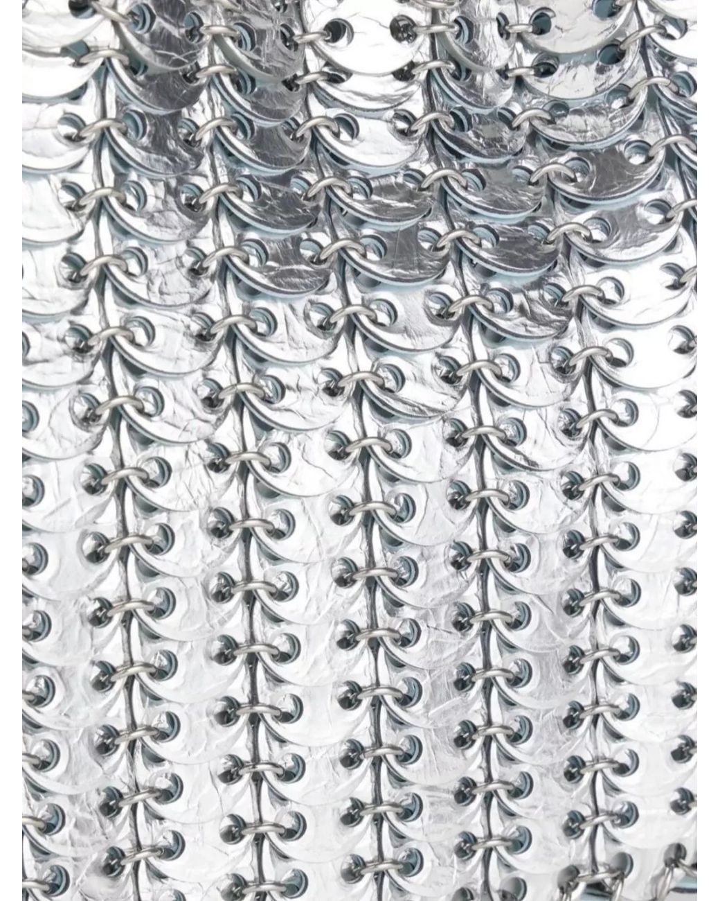 Rabanne White 1969 Chain Mail Leather Shoulder Bag