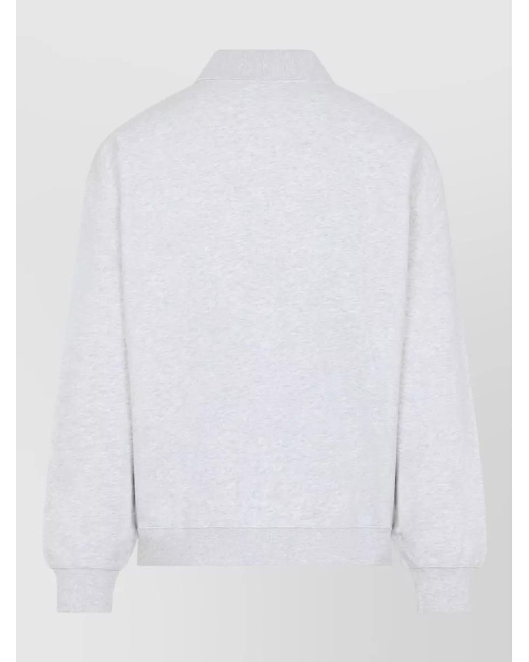 Carhartt White Cotton Long-Sleeve Polo Sweater for men