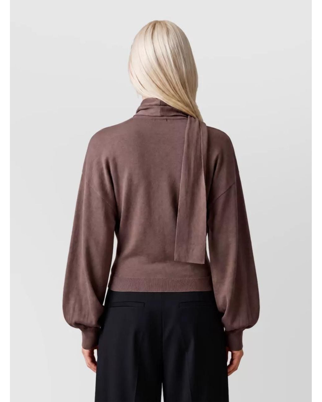 Jacquemus Brown Silk Fitted Cardigan