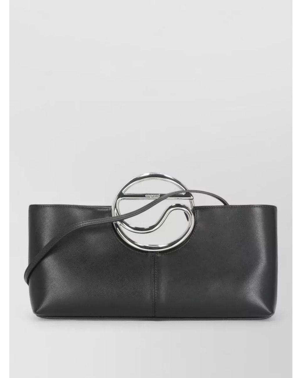 Coperni Gray C Purse Leather Shoulder Bag