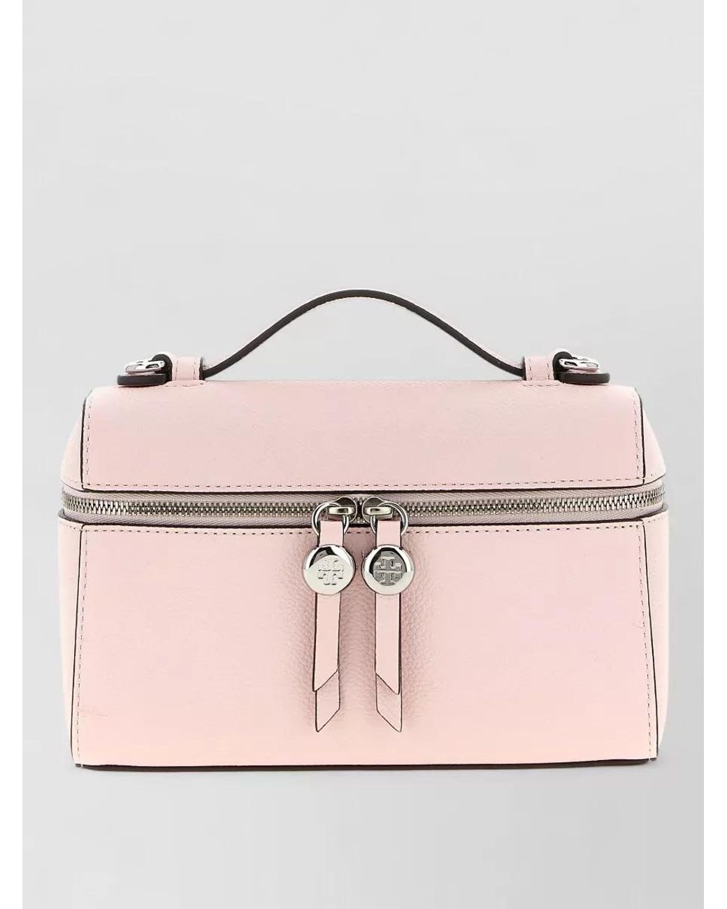 Tory Burch Pink Romy Mini Leather Crossbody Bag