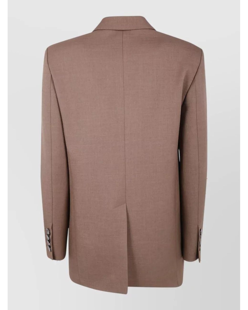 DR. HOPE Brown Oversized Double Breasted Blazer