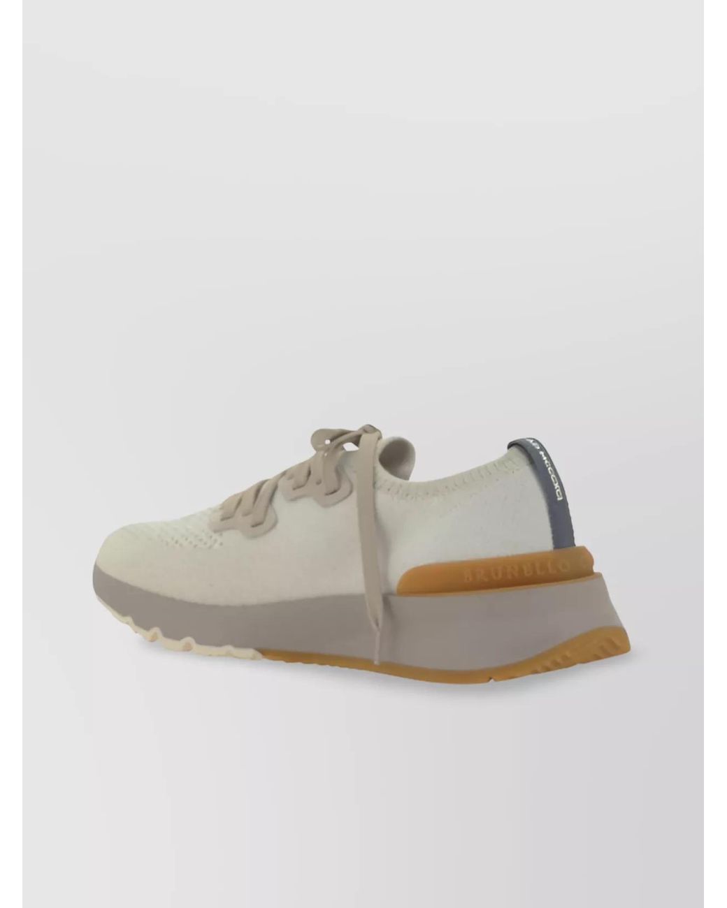 Brunello Cucinelli Multicolor Cotton Knitted Low-Top Sneakers for men