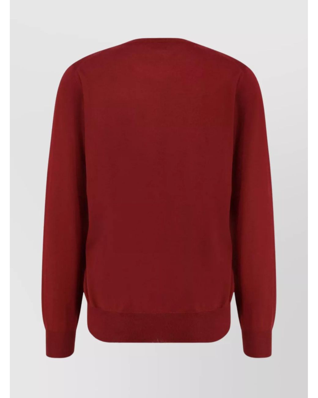Brunello Cucinelli Red Cashmere And Silk Crew-Neck Sweater for men