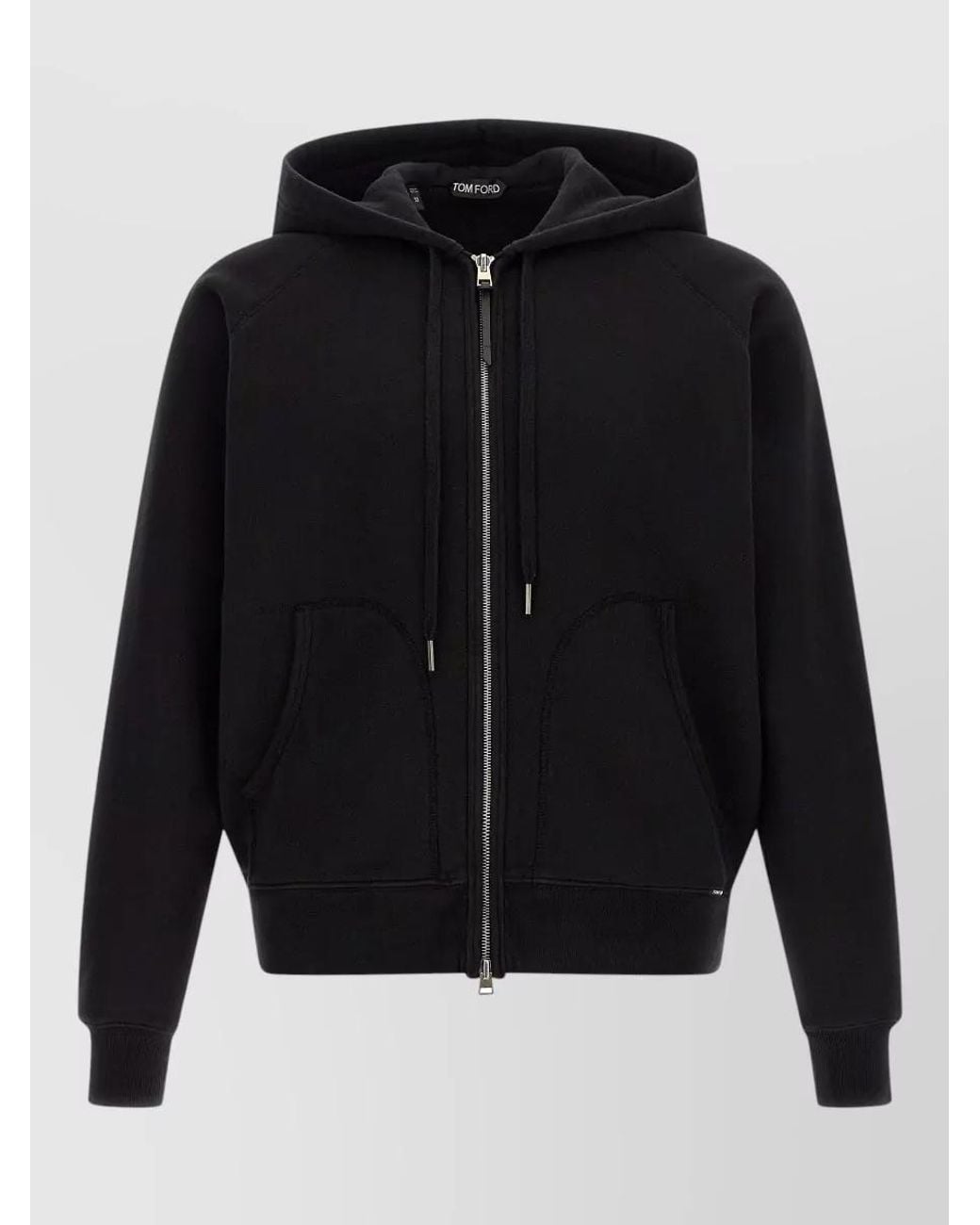 Tom Ford Black Cotton Hooded Jacket for men