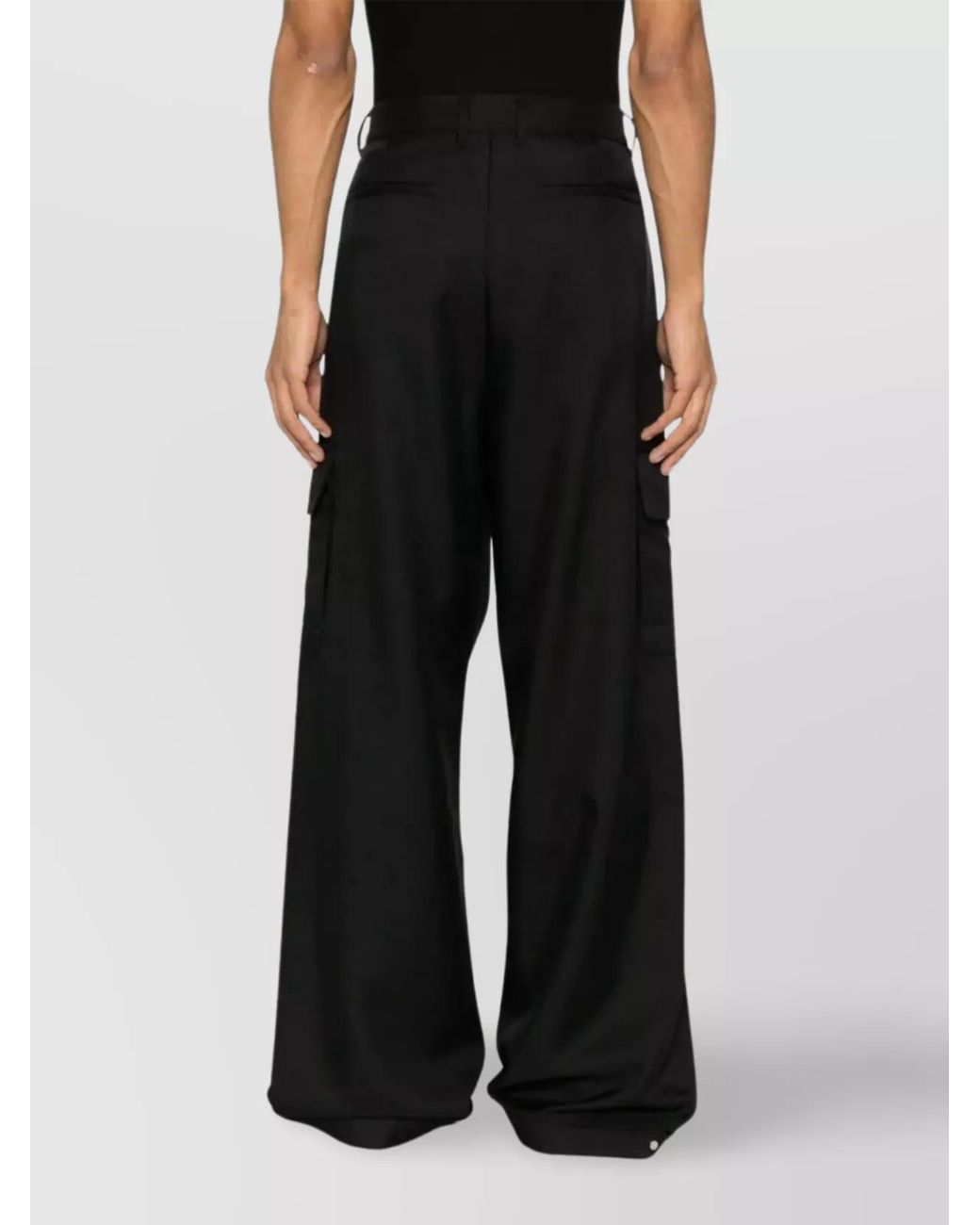 Off-White c/o Virgil Abloh Black Straight-Leg Cargo Pants for men
