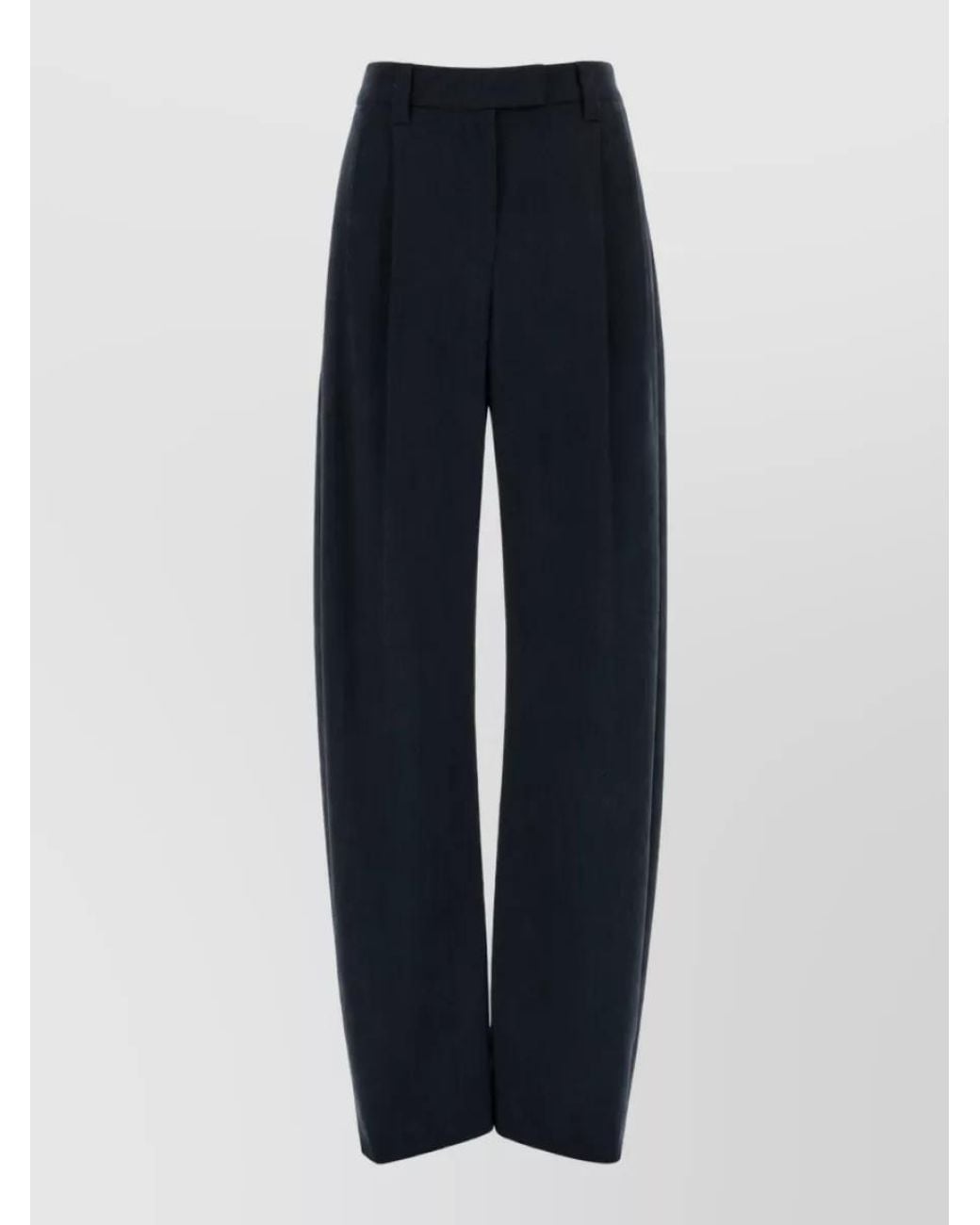 Brunello Cucinelli Blue Wide-Leg Trousers