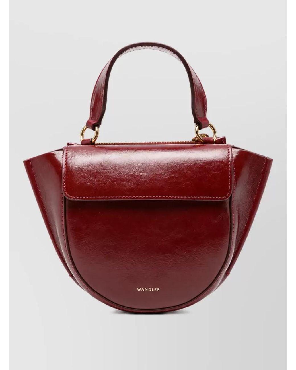Wandler Red Hortensia Small Leather Mini Bag