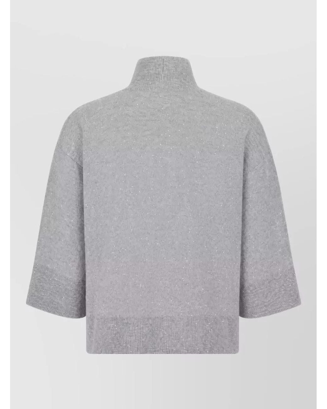 Fabiana Filippi Gray Wool Sweatshirt