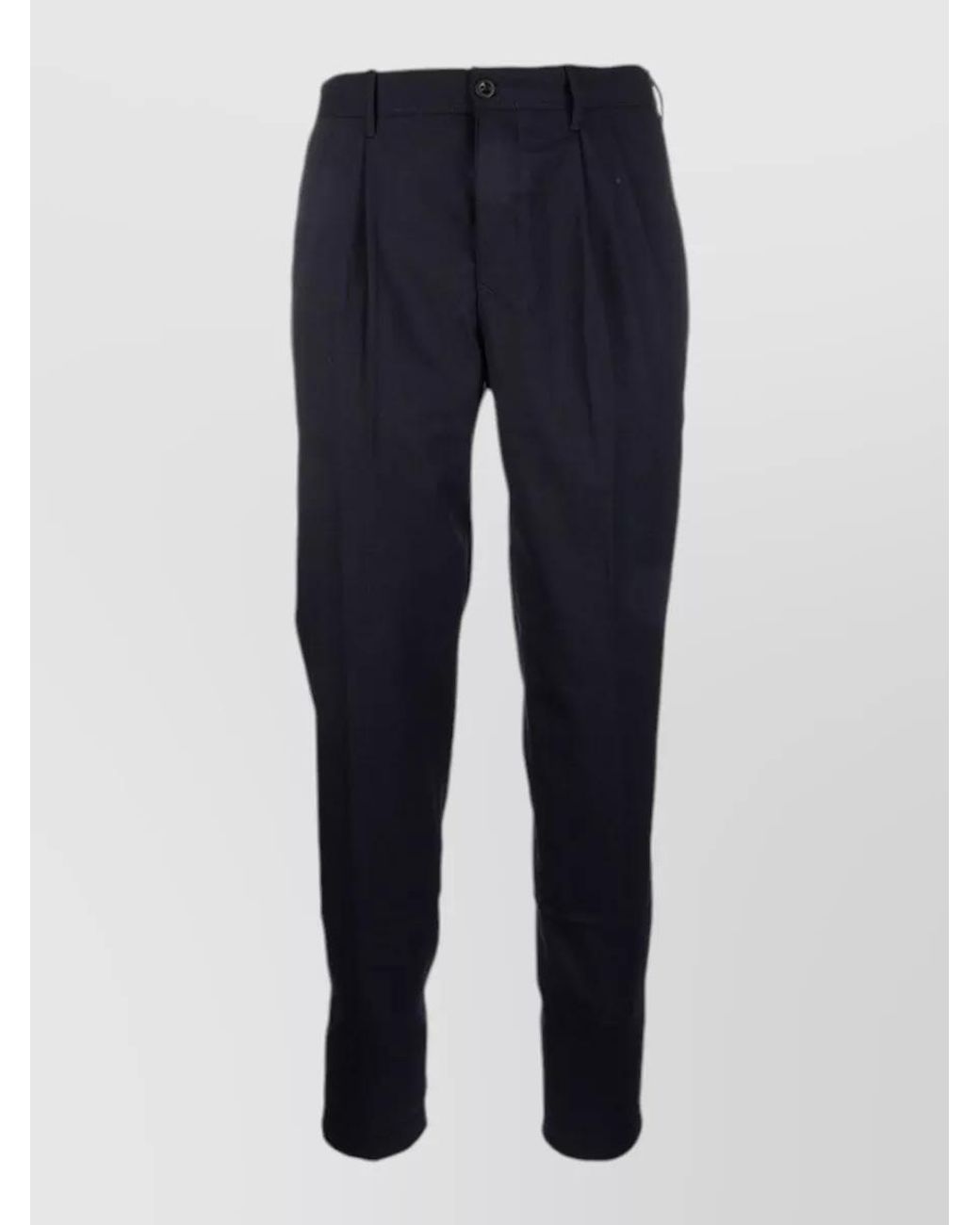 Incotex Blue Straight-Leg Tailored Trousers for men
