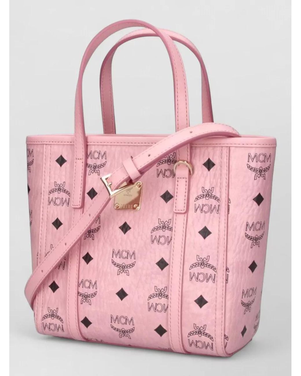 MCM Pink Mini Toni Tote Bag