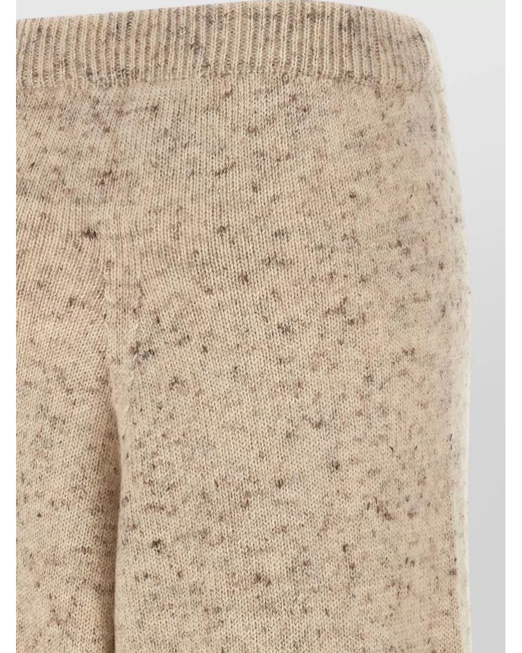 Fabiana Filippi Natural Wool-Blend Straight-Leg Pants