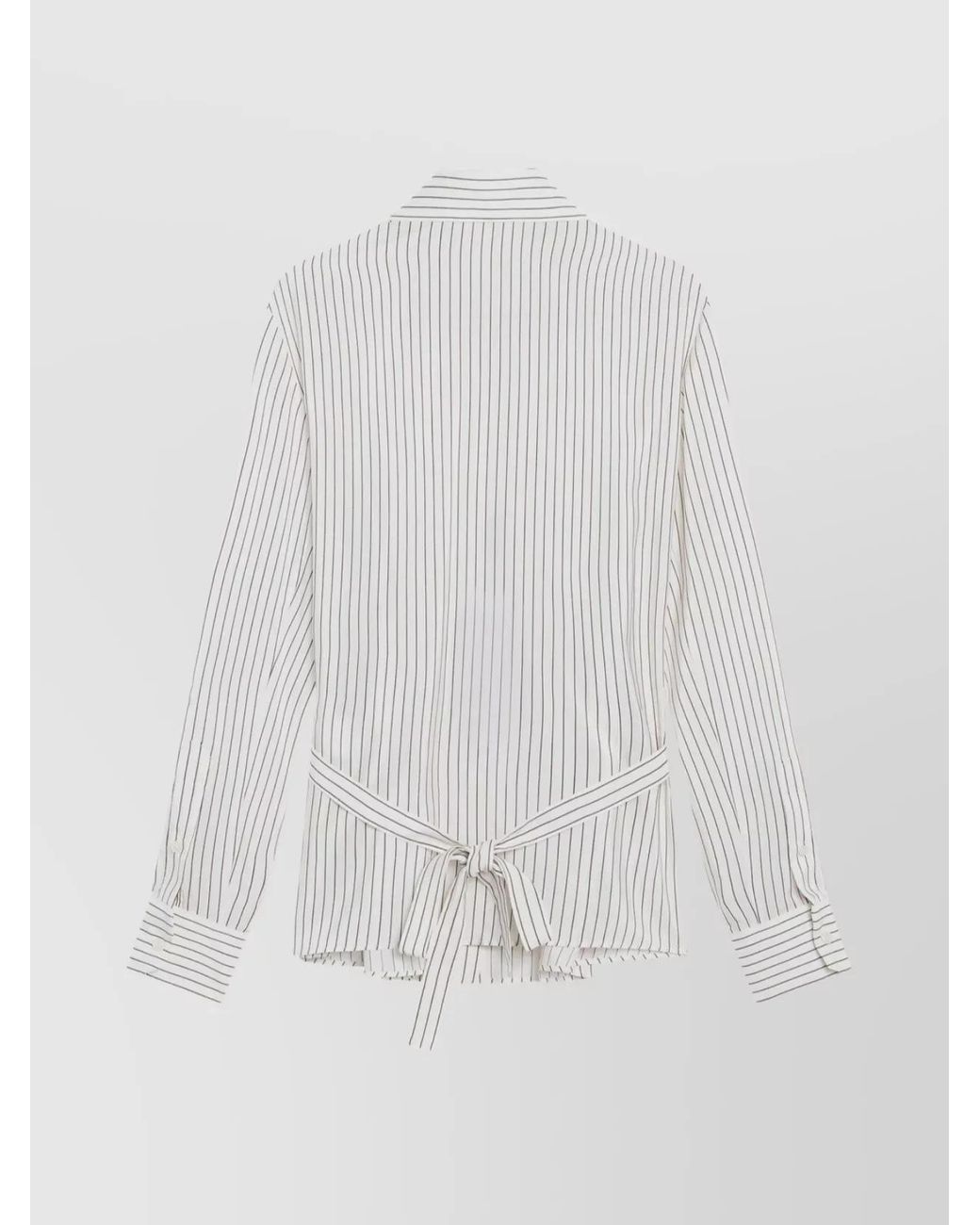 Dolce & Gabbana White Dolce&Gabbana Pinstriped Shirt