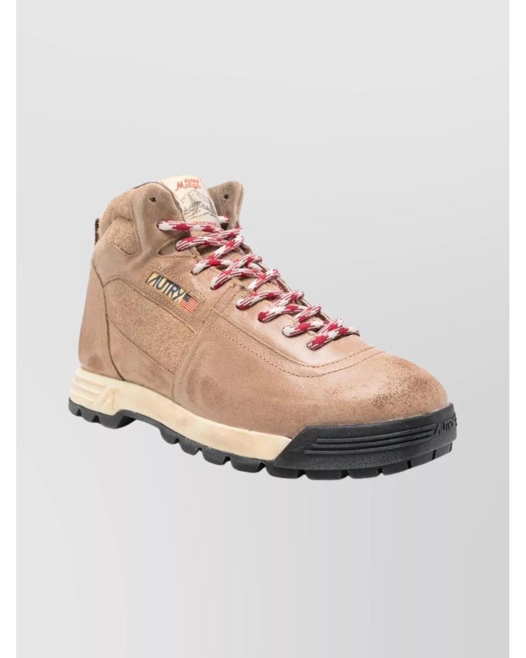 Autry Pink Suede Leather Ankle Boots for men
