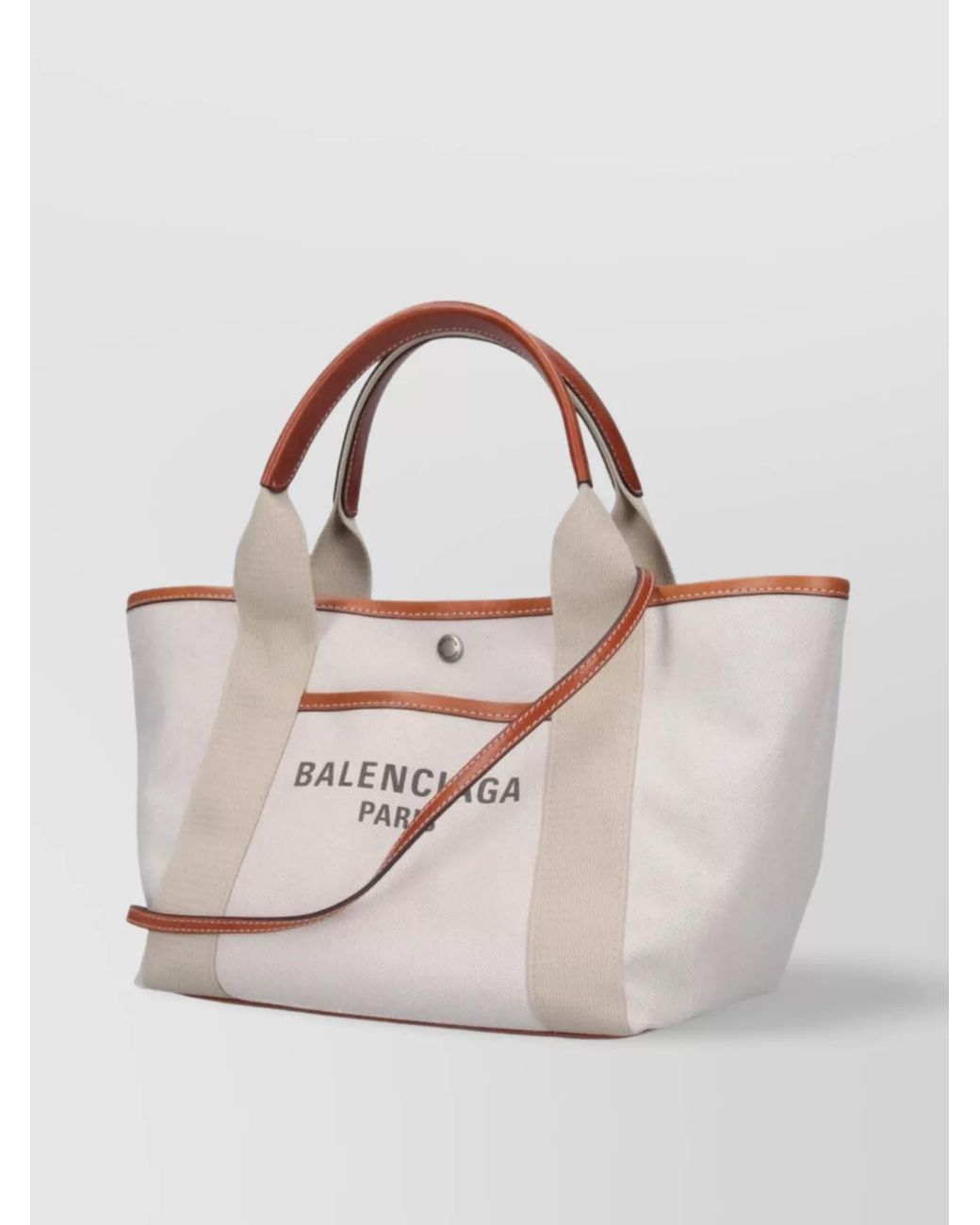 Balenciaga Natural Shopping Small Leather Tote Bag