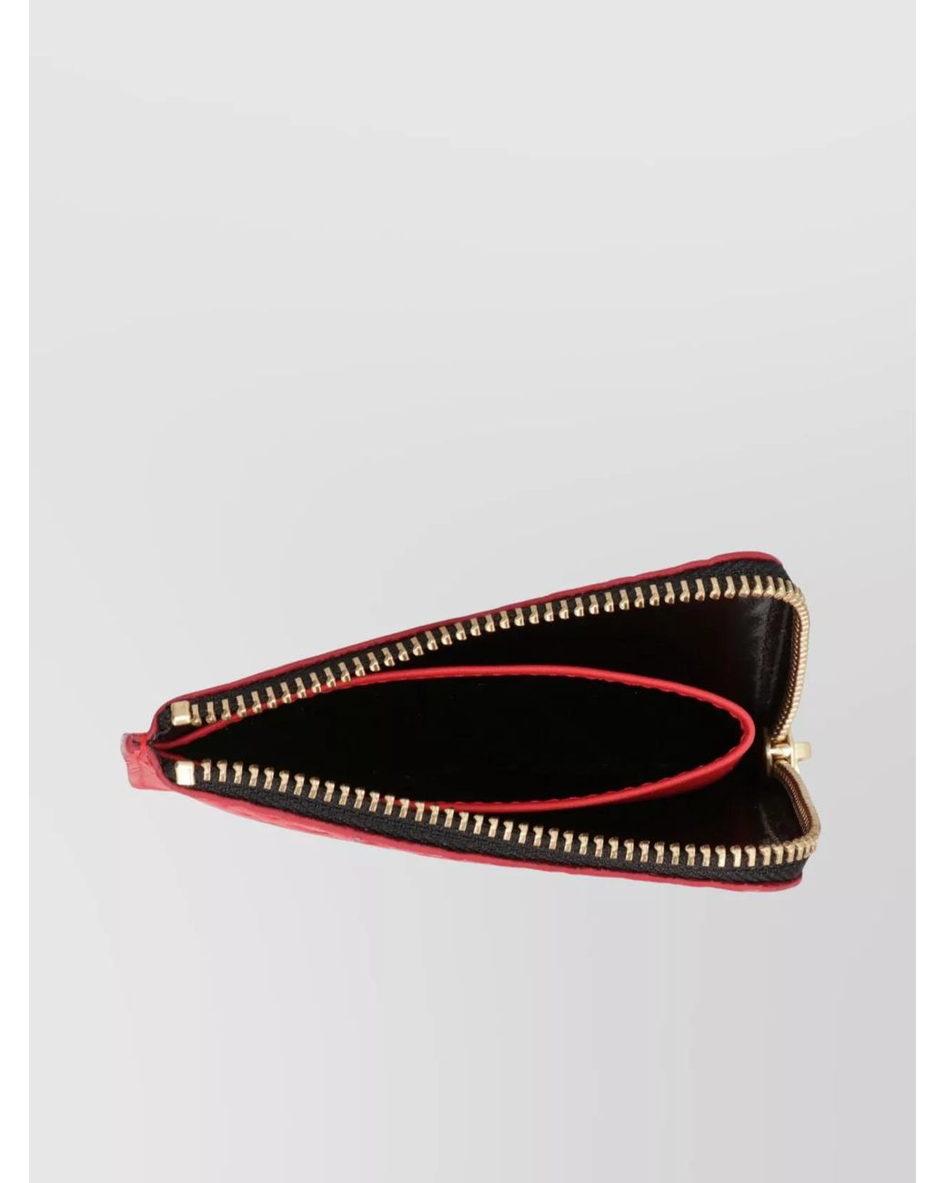 Comme des Garçons Red Leather Coin Wallet for men