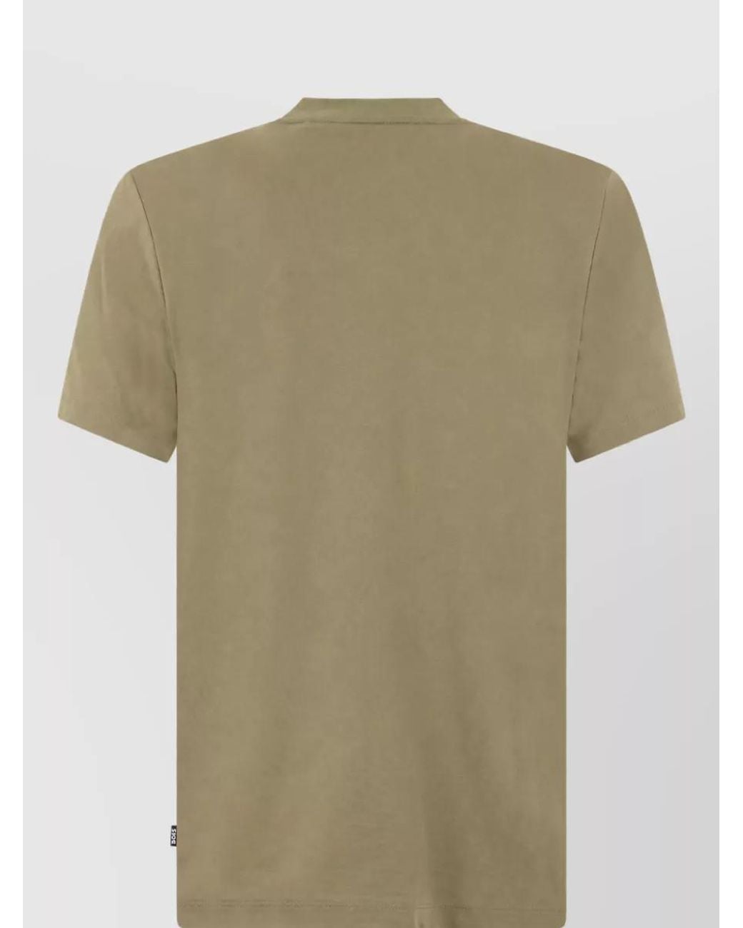 Boss Green Cotton Logo Print T-Shirt for men